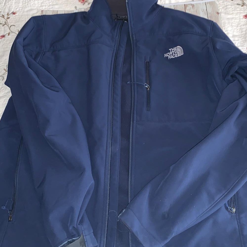 The North Face Men Zip Up Jacket. Blue Excellent Condition
